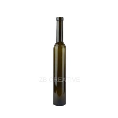 Kwaliteit 375 ml Super-Flint Slim Ice Wine & Craft Mead Glass Bottles (19.5mm Bar Top met gewogen basis) Fabriek