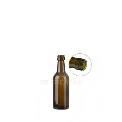 Qualité Bouteilles de vin à vis piccolo de 187 ml (160 g de poids léger) pour la restauration aérienne et le minibar de l'hôtel Usine