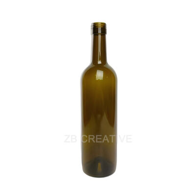 Qualität 750 ml BVS 30x60 Schraubverschluss Bordeaux-Weinflasche (400 g Leichtgewicht) für Wein und RTD-Getränke (Modell 1702S-7A) Fabrik
