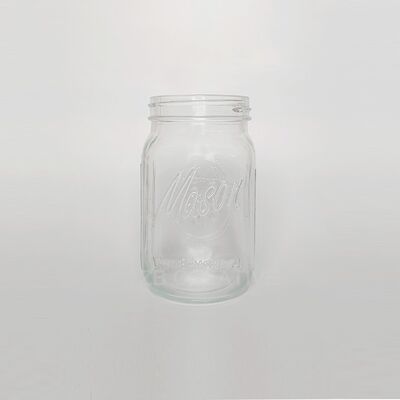 Jakość 1000 ml Flint Glass Mason Storage Jar Screw Finish Food Storage 400g CY-1000-1216 fabryka